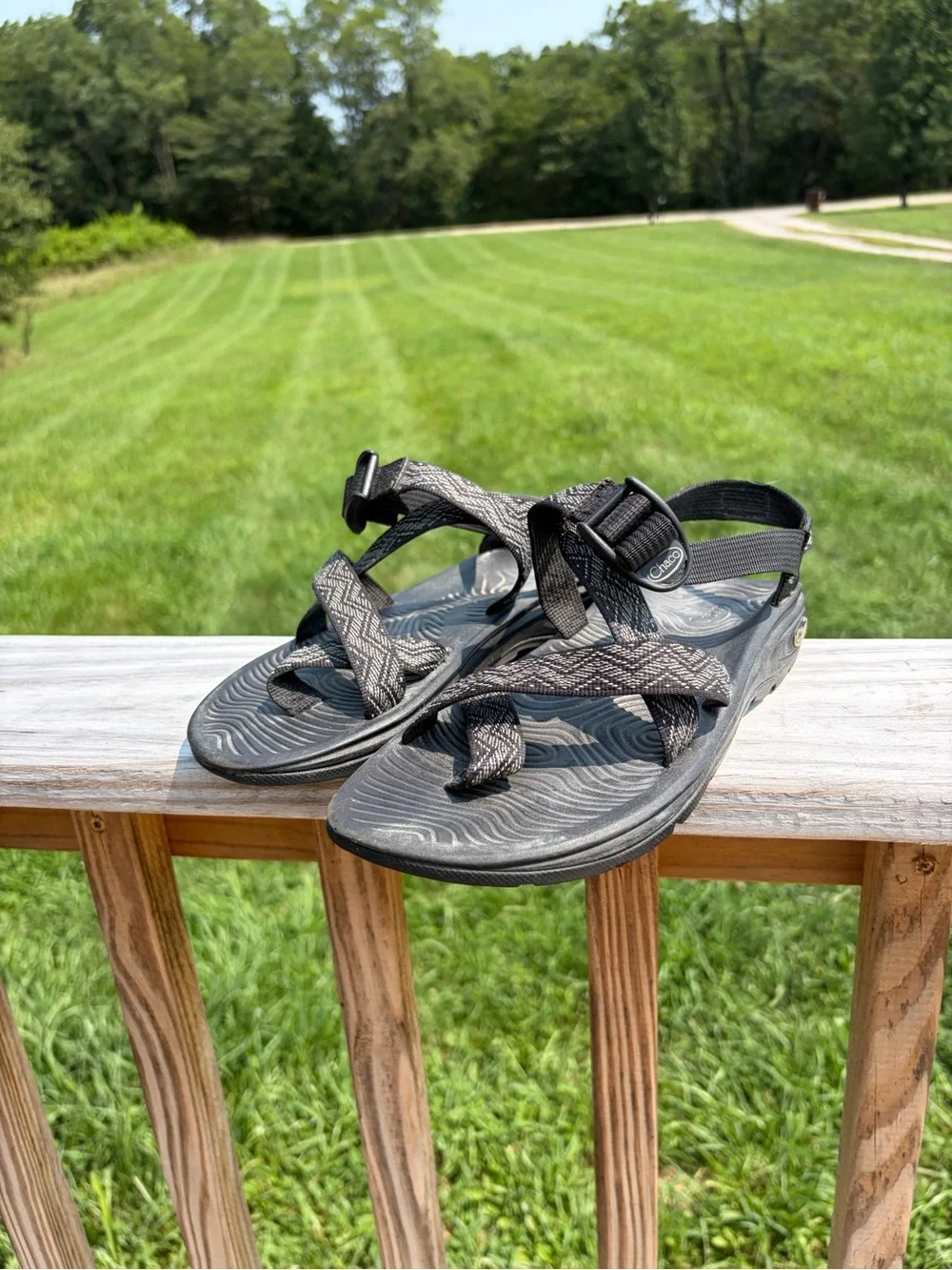Chaco Women's 9 Zvolv Sandal Rain J105222 Adjustable Strap Black